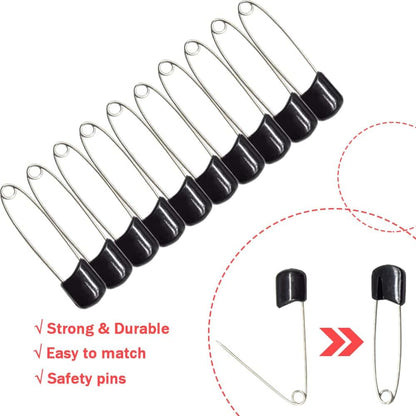 Hocansen 50 PCS Safety Pin 54mm/2.2in Baby Diaper Pins for Cloth Plastic Head Baby Pins for Diapers Stainless Steel (photo 4)