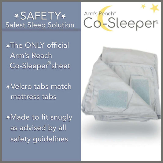 Arm's Reach 100% Cotton Fitted Bassinet Sheets for Ideal and Ideal Ezee Co-Sleepers