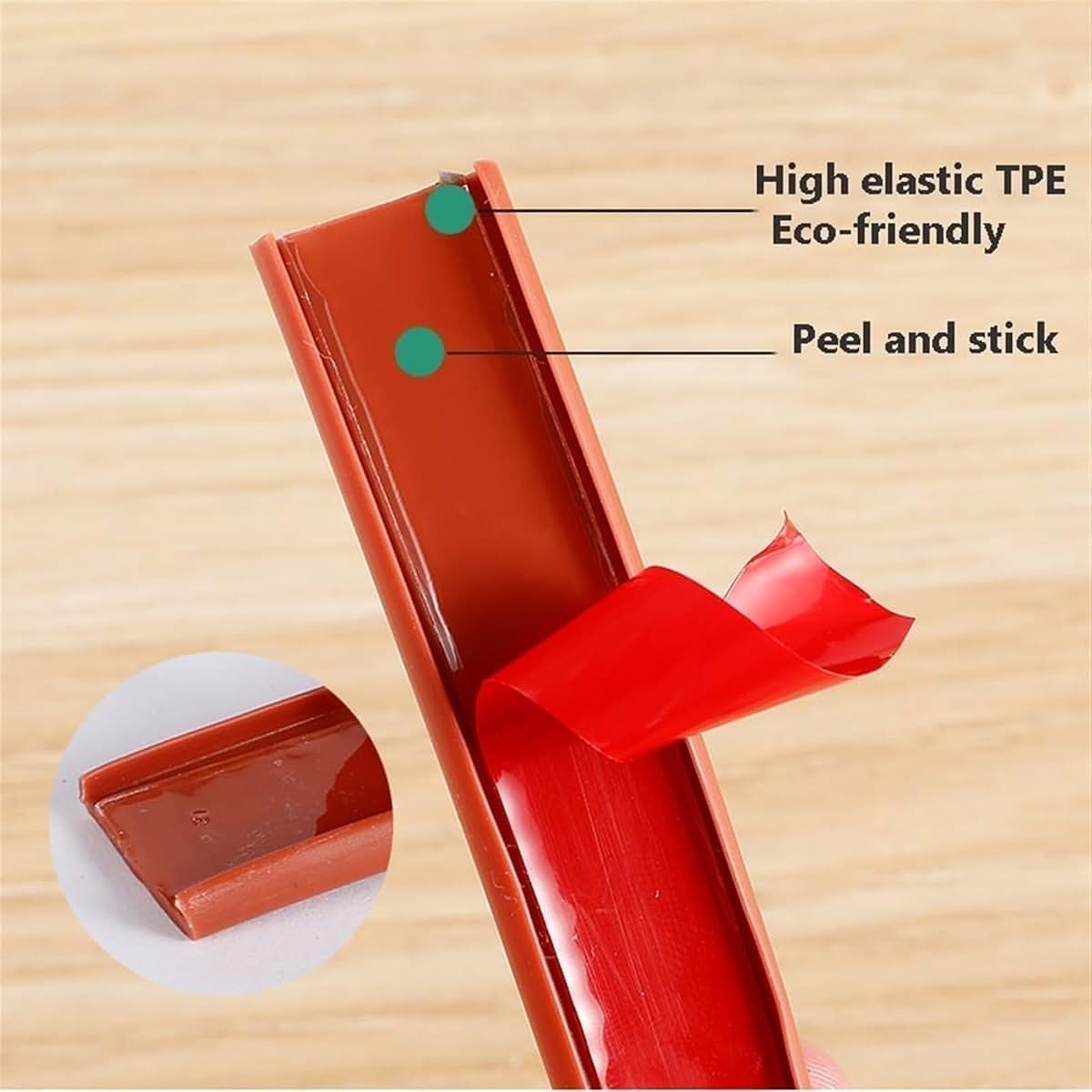 BabyOneStop TPE Edge Protector Strip 16.4ft Self Adhesive U-Shape