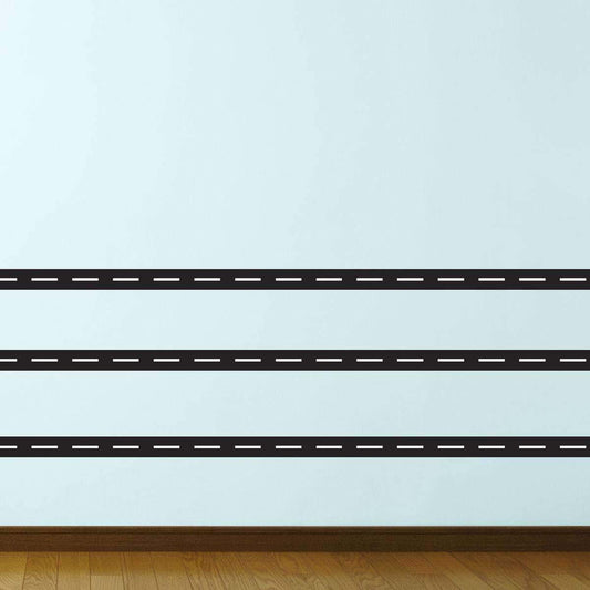 My Wonderful Walls Road Wall Sticker - 20 Foot Peel & Stick Street Decal