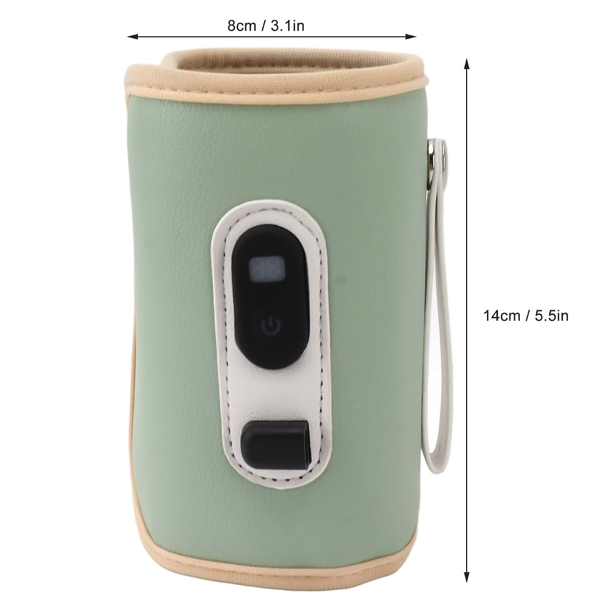 equlup Milk Bottle Warmer, Digital Drink Heat Keeper with USB Cable (Green) (photo 2)