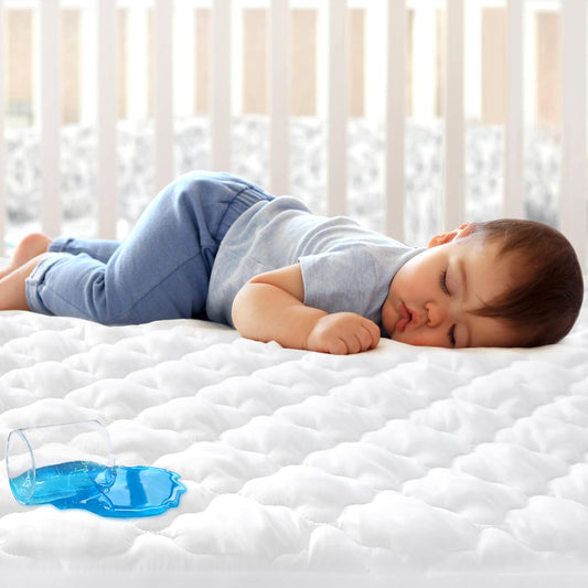 Biloban Crib Mattress Protector Waterproof Fitted Sheet