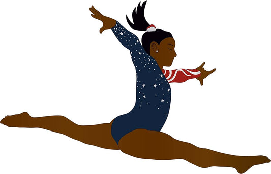 Made To Stick Decals LLC Removable Kids Girls Teens Bedroom Gymnastics Decor Simone Biles Artistic Female Gymnast