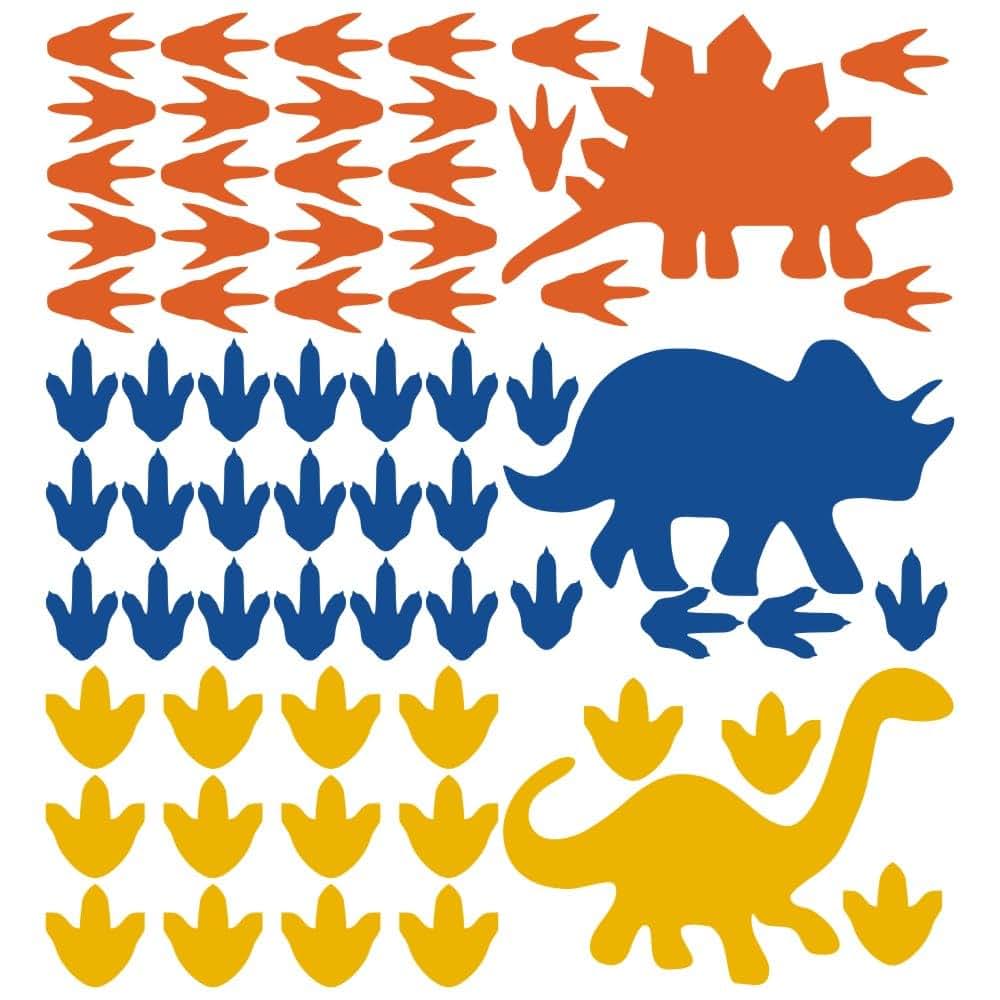 Dinosaur Wall Decals Set | Removable Waterproof Stickers for Kids Room Decor