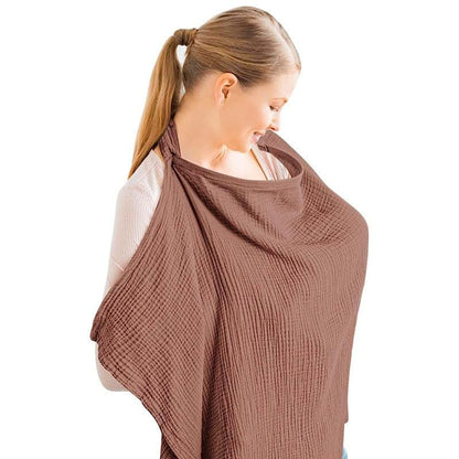 Kaeda Versatile Nursing Cover Scarf - Jujube