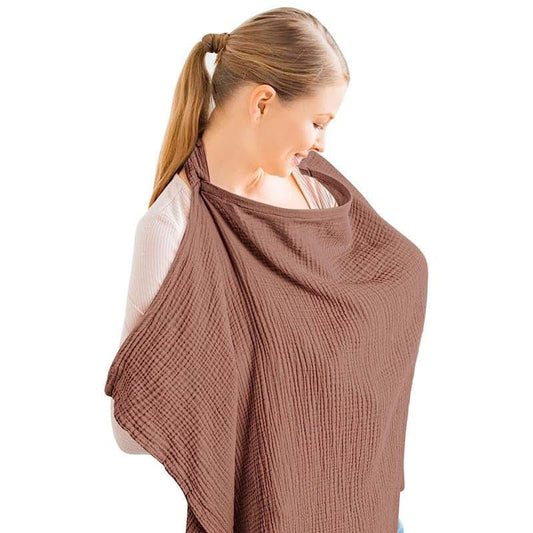 Kaeda Versatile Nursing Cover Scarf - Jujube