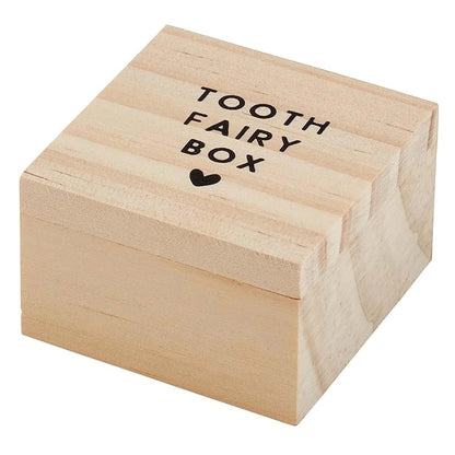 Stephan Baby Keepsake Box Pine Wood Memory Storage Case for Infant Tooth Gift 2", Tooth Fairy Box