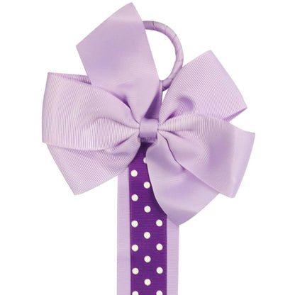 Wrapables Hair Clip and Hair Bow Holder, Purple Polka Dots