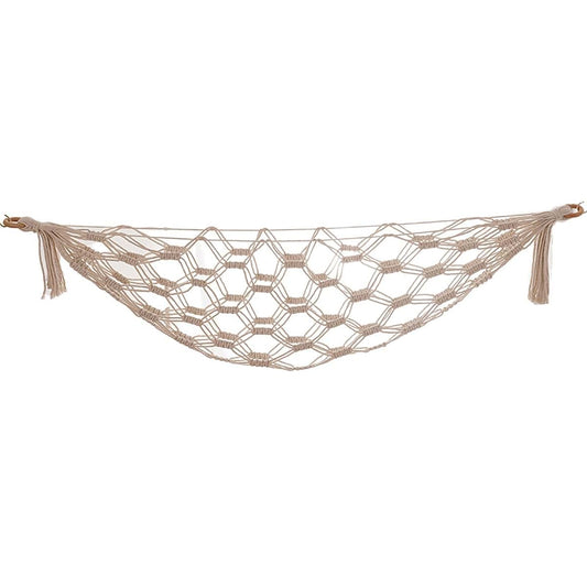 Caralin Stuffed Animal Net Hammock, White Hanging Toy Storage