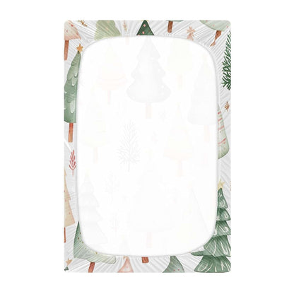 Fugidog Christmas Trees Crib Sheets for Standard Crib and Toddler Mattresses