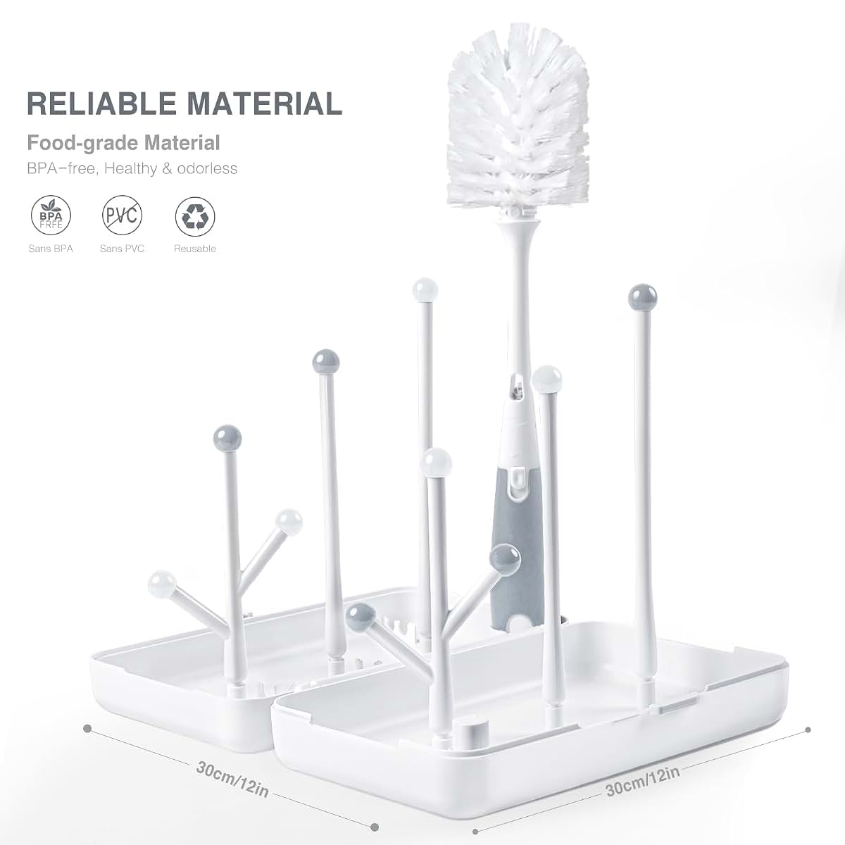 Termichy Travel Bottle Drying Rack and Cleaning Kit