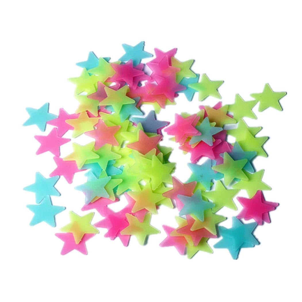 Moraphee 200pcs Glowing Star Stickers For Kids Room Decor