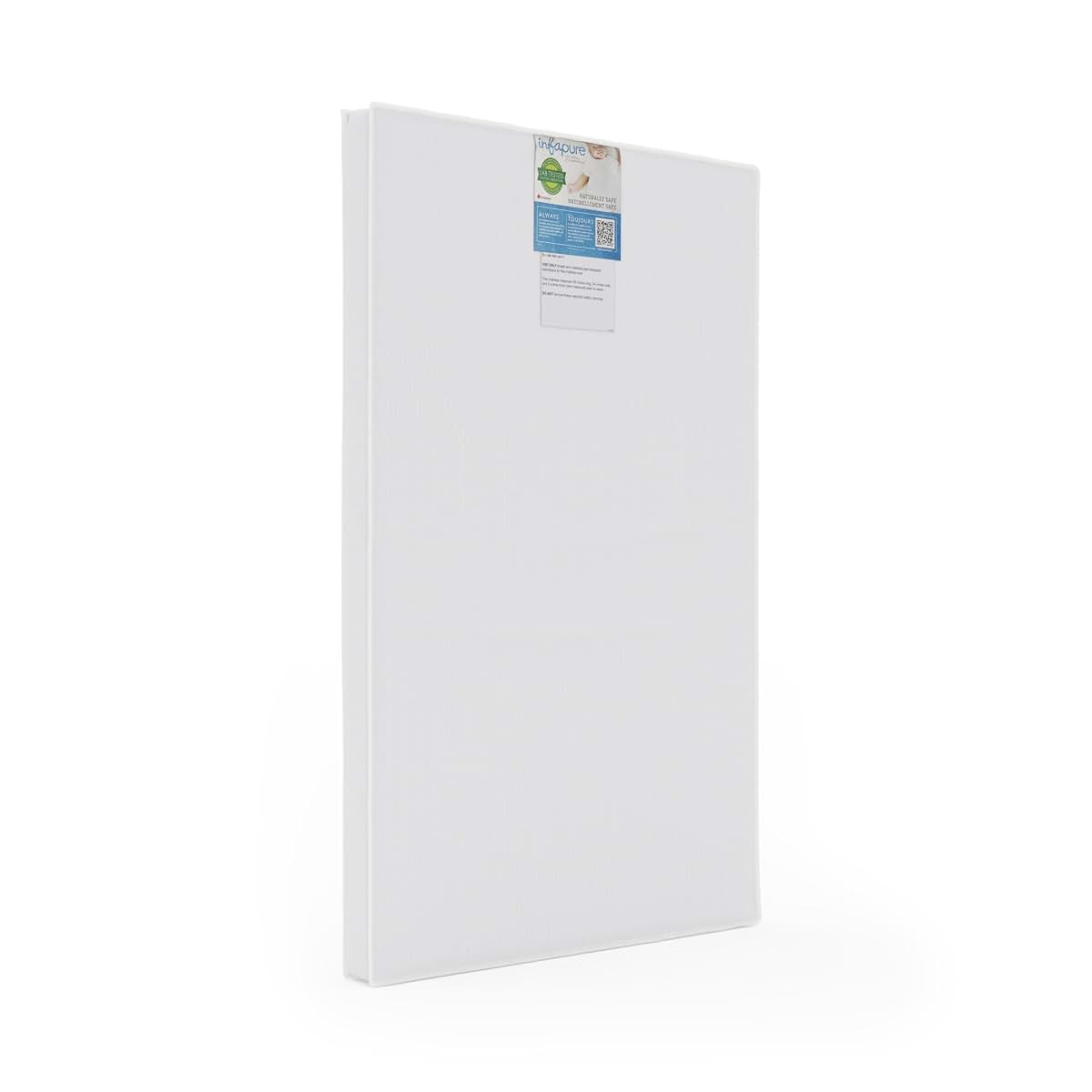 Foundations Infapure Foam Baby Crib Mattress for Compact Cribs, 2-Inch, White