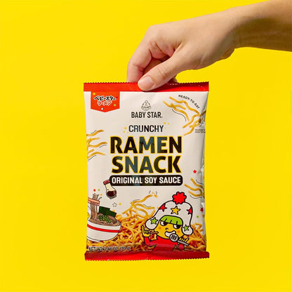 Baby Star Original Soy Sauce Crunchy Wide Ramen Snack 6 Pack (photo 3)