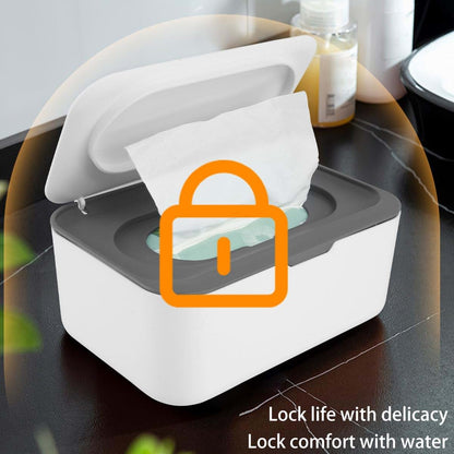 Wipes Dispenser Holder for Baby: Large Capacity Moisture Seal Wipe Container