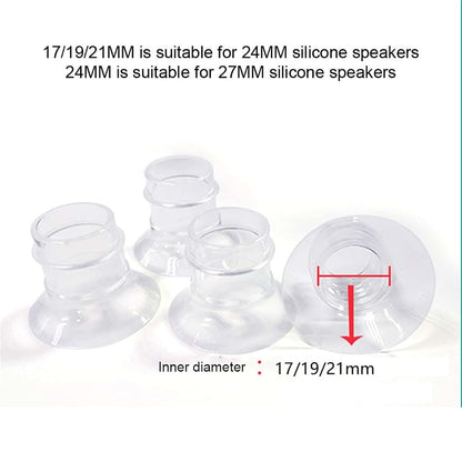 ROYALEAD 17/19/21mm Breast Pump Funnel Inserts Plug-in Different Caliber Size Converter Small Nipple Horn Adapter (photo 2)