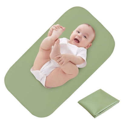 Elantrip Changing Pad for Bed - Leather Changing Pad for Baby, Portable Baby Changing Mat Travel, Compact Diaper Change