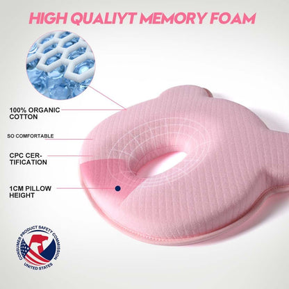 Memory Foam Travel Pillow With Cotton Cover
