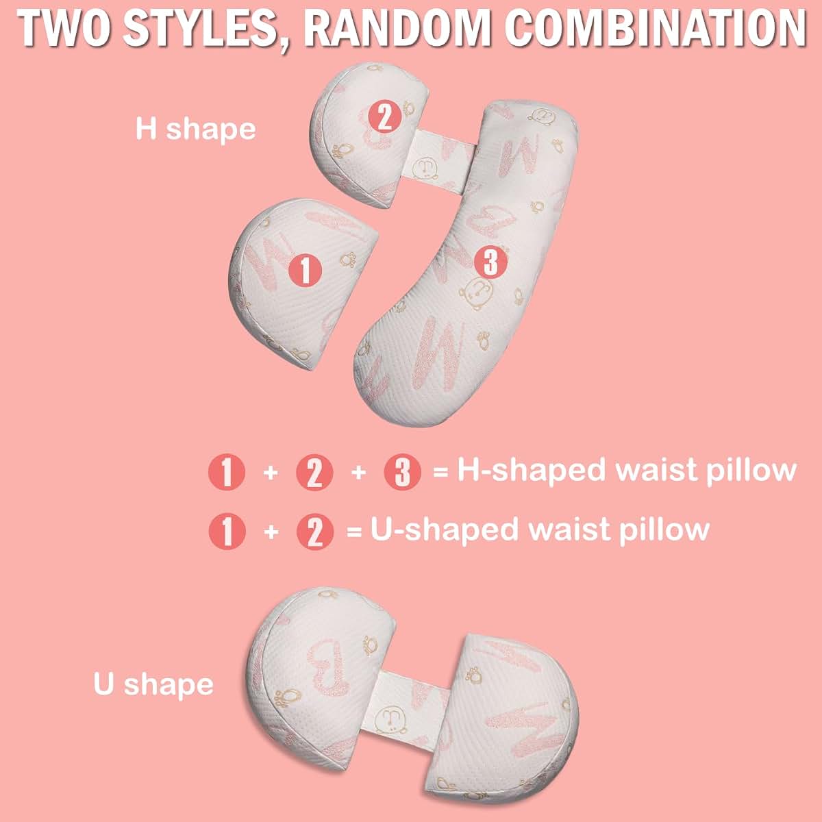 Oskeray Pregnancy Maternity Pillow With Detachable Adjustable Cover