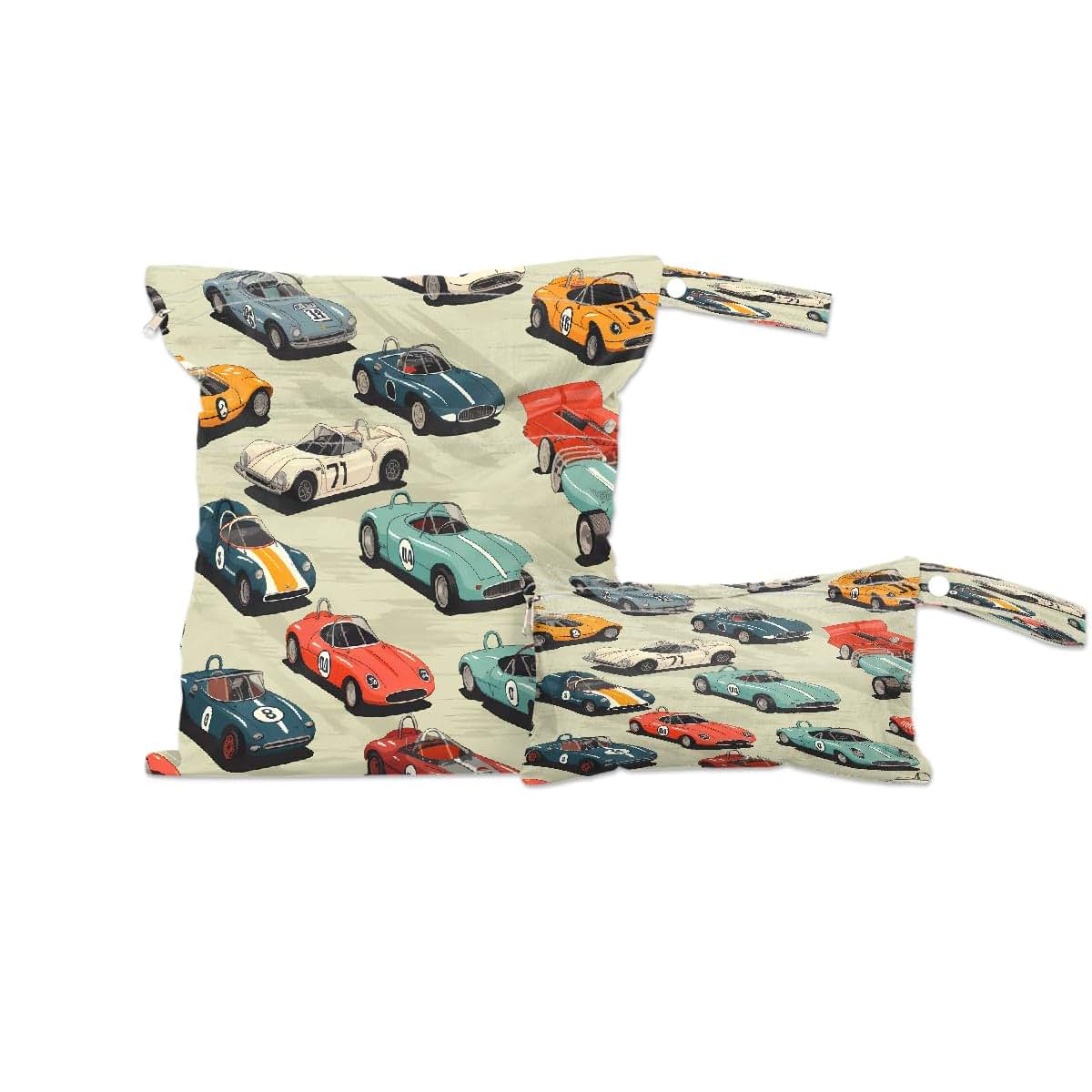 YPPAHHHH Wet Dry Bags Cool Race Cars Pattern 2 Pack