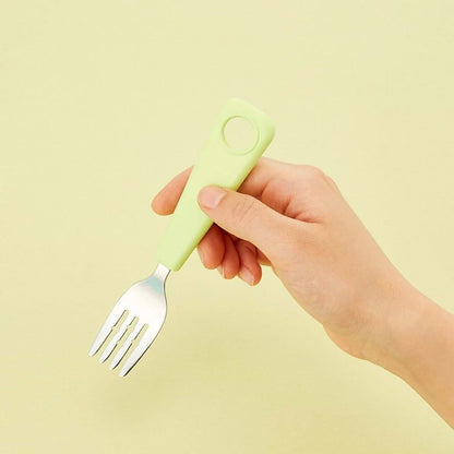 Flex&Lock Flexwarez Kids Utensil Set - Green Spoon and Fork (photo 3)