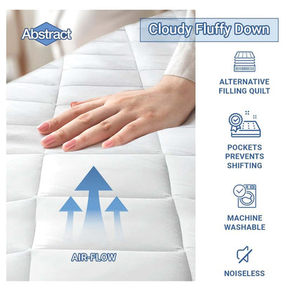 Abstract Waterproof Crib Mattress Protector - Quilted, Fitted Cover for Toddler Bed - Breathable Crib Mattress Pad (photo 4)