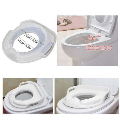 Yunir Ergonomic Potty Training Seat With Nonslip Handles - White (photo 4)