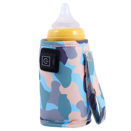 Lizusidtsy Universal Portable USB Baby Milk Water Warmer Camouflage-Blue