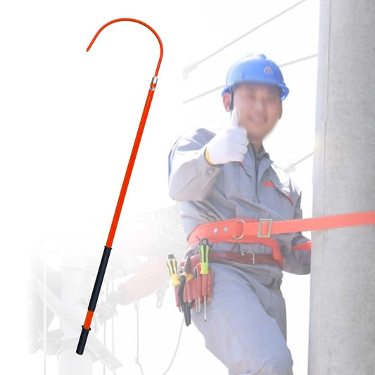 JYDQM Emergency Rescue Hook Pole Red 9.8 Ft