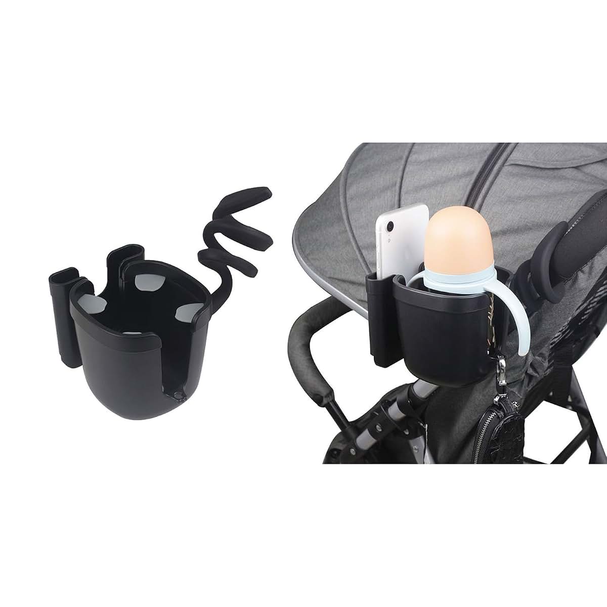 Jojobasec 2-In-1 Buggy Pushchair Cup Holder And Phone Organiser (photo 2)