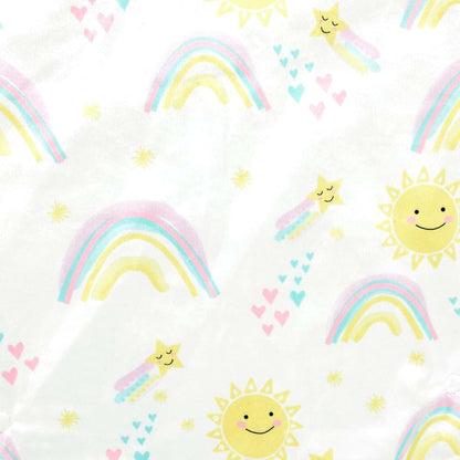 Lush Decor Sunshine Rainbow Soft & Plush Changing Pad Cover, 32" x 16", Yellow (photo 4)