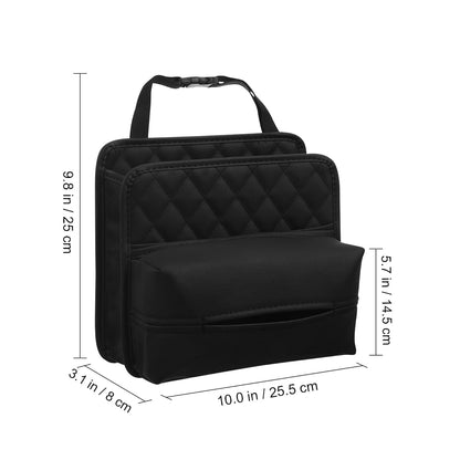 ULTECHNOVO Hanging Backseat Car Organizer and Trash Bag, Black