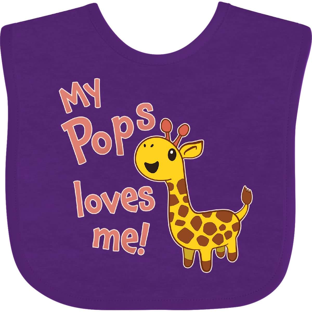 Inktastic Cute Giraffe Baby Bib for Little Ones