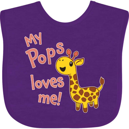 Inktastic Cute Giraffe Baby Bib for Little Ones