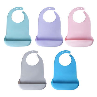 Vdaxvme Adult Silicone Bib With Food Catcher And Adjustable Fit (photo 3)