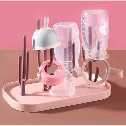 Magik Portable Baby Bottle Drying Rack - Pink (photo 3)