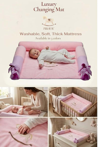 Mon B'eB'e Boutique Luxury Changing Mat Pink (photo 3)