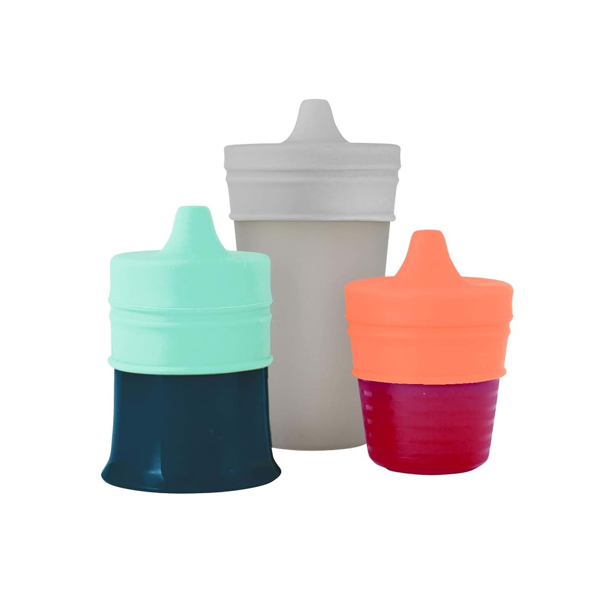 Boon Snug Silicone Sippy Cup Lids for Toddler Feeding Supplies