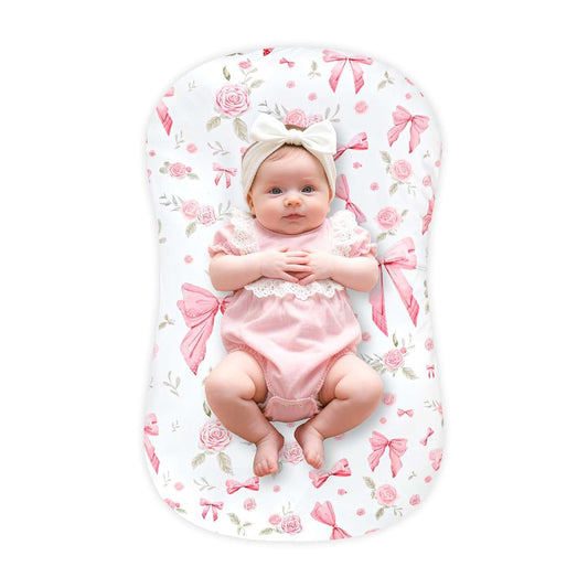 Jundetye Baby Lounger Cover Grils Boys, Soft and Comfortable Newborn Lounger Cover, Breathable and Stretchy Infant Nest