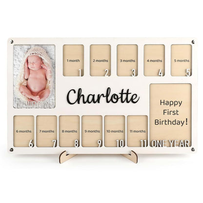 Sislaf My First Year Photo Frame And Milestone Board