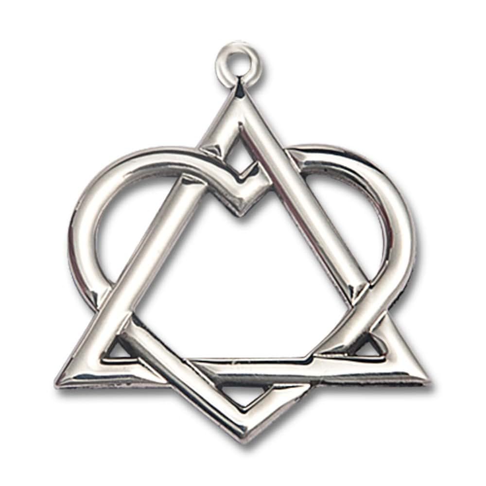 Bliss Manufacturing Sterling Silver Adoption Heart Pendant