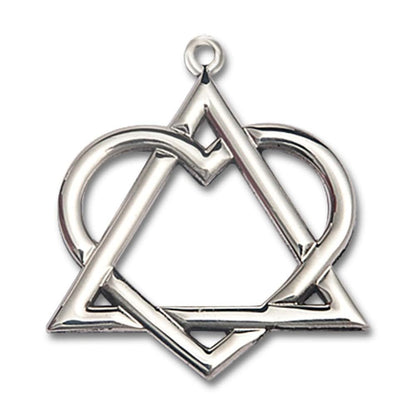 Bliss Manufacturing Sterling Silver Adoption Heart Pendant