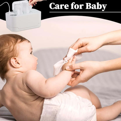 Baby Wipe Warmer with Adjustable Thermostat, 55°C to 65°C, White