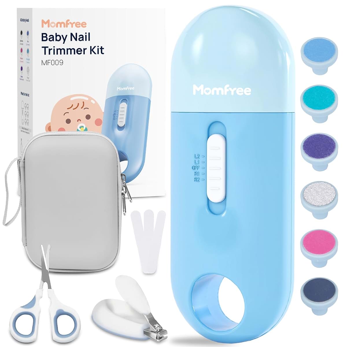 Electric 4-in-1 Baby Nail Care Kit for Newborn and Toddlers