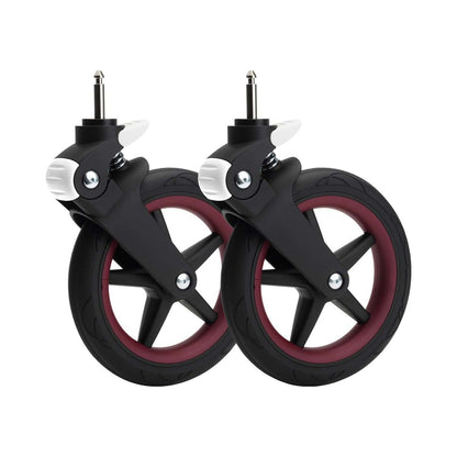 Bugaboo Fox Wheel Caps in Dark Red for Stroller Customization