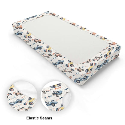 KuphiL10C Watercolor Racing Car Baby Changing Pad Cover, 16x32