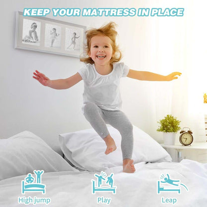 Dujuike Mattress Slide Stopper and Gripper Non Slip Pad (Grey, 55 x 78 Inch)