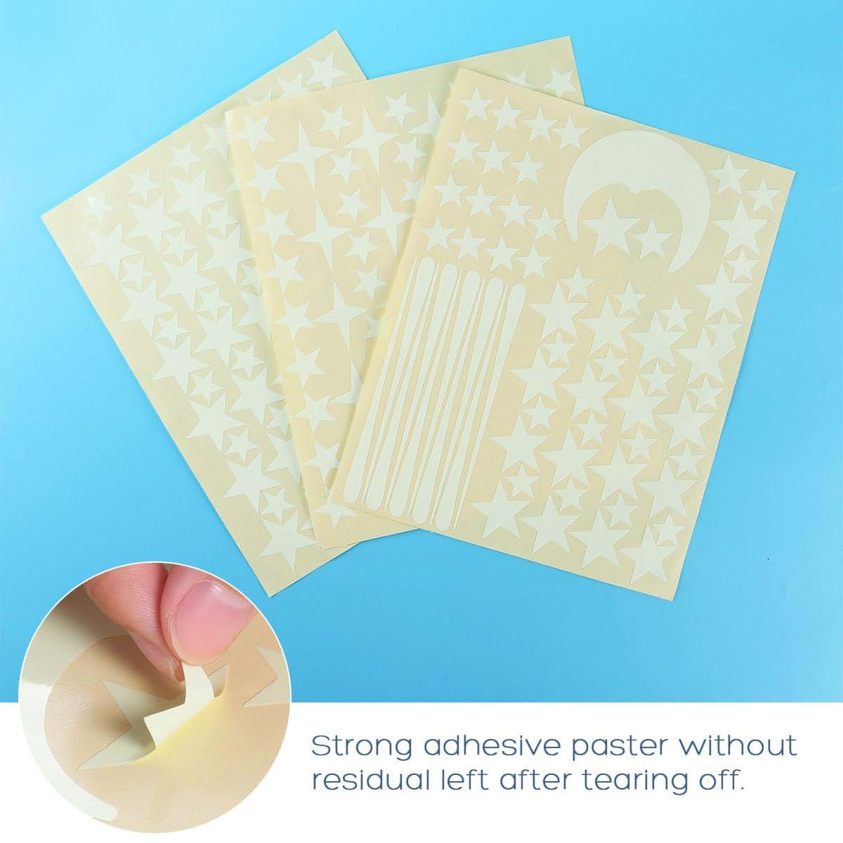 Unomor 216-Piece Glow in The Dark Star Stickers for Walls and Ceilings