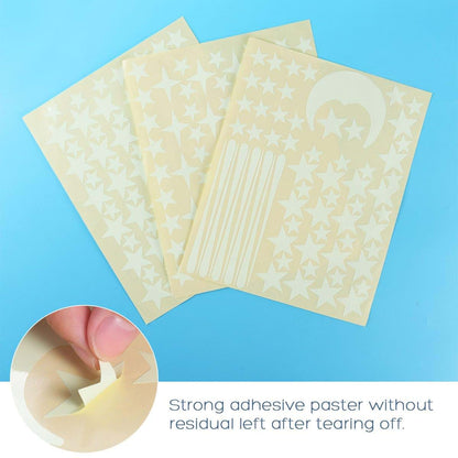 Unomor 216-Piece Glow in The Dark Star Stickers for Walls and Ceilings