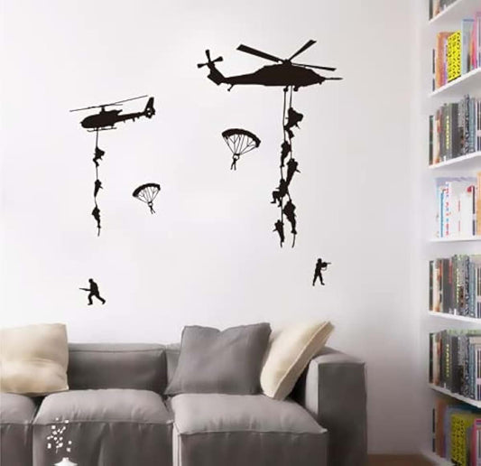 Yoyoyu Art Home Decor Army Wall Stickers Military Design Set